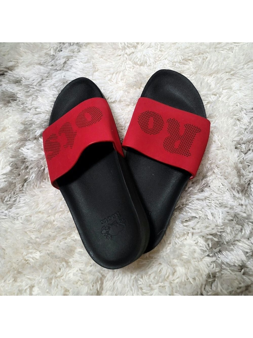 Roots Red Slide Sandles Size 5